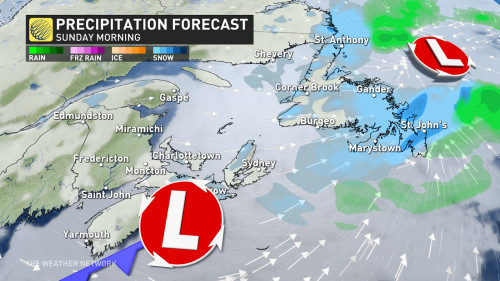 Snow and ice hinder holiday weekend travel in Atlantic Canada - The Weather  Network