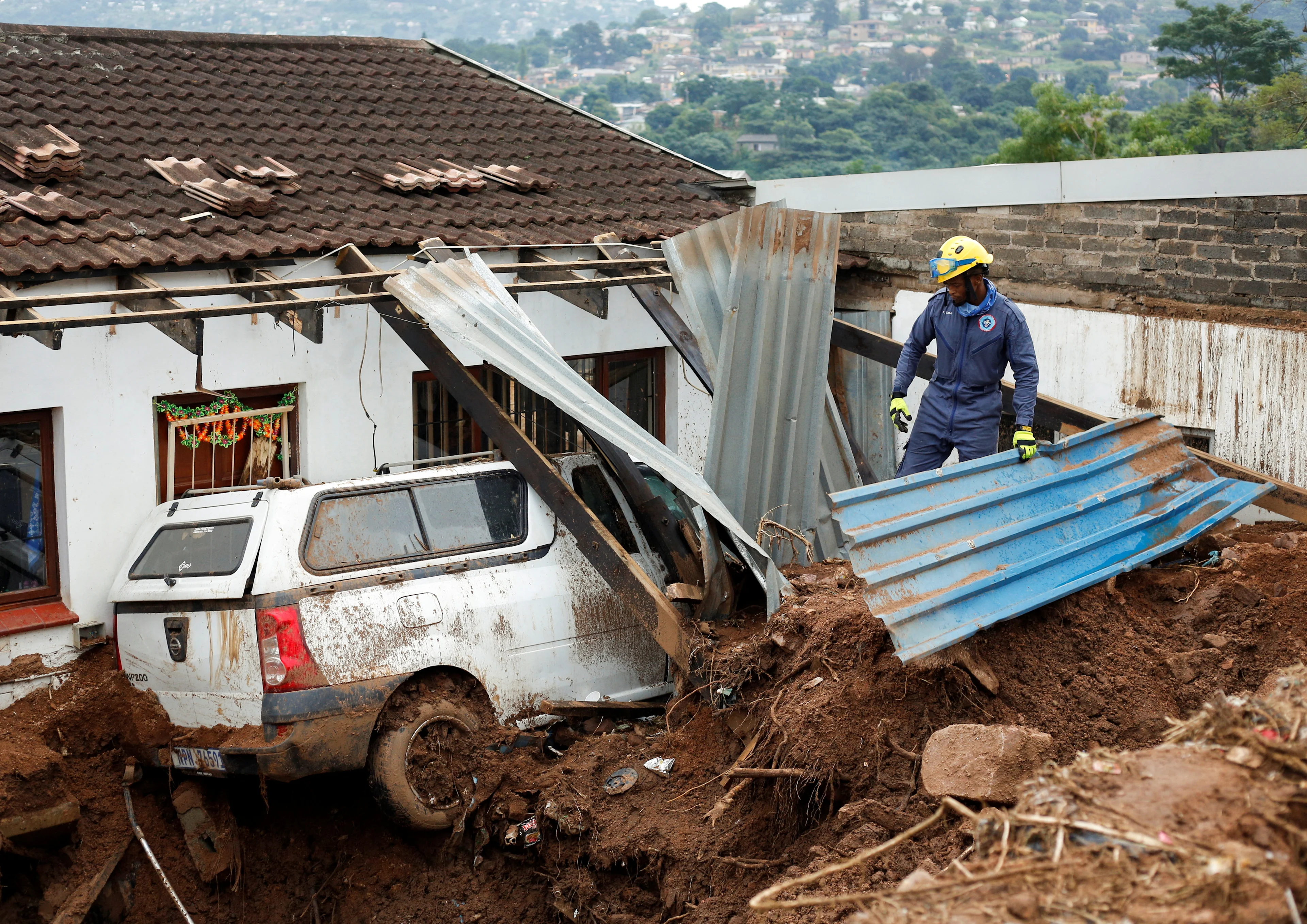 (REUTERS) South Africa Flood Damage
