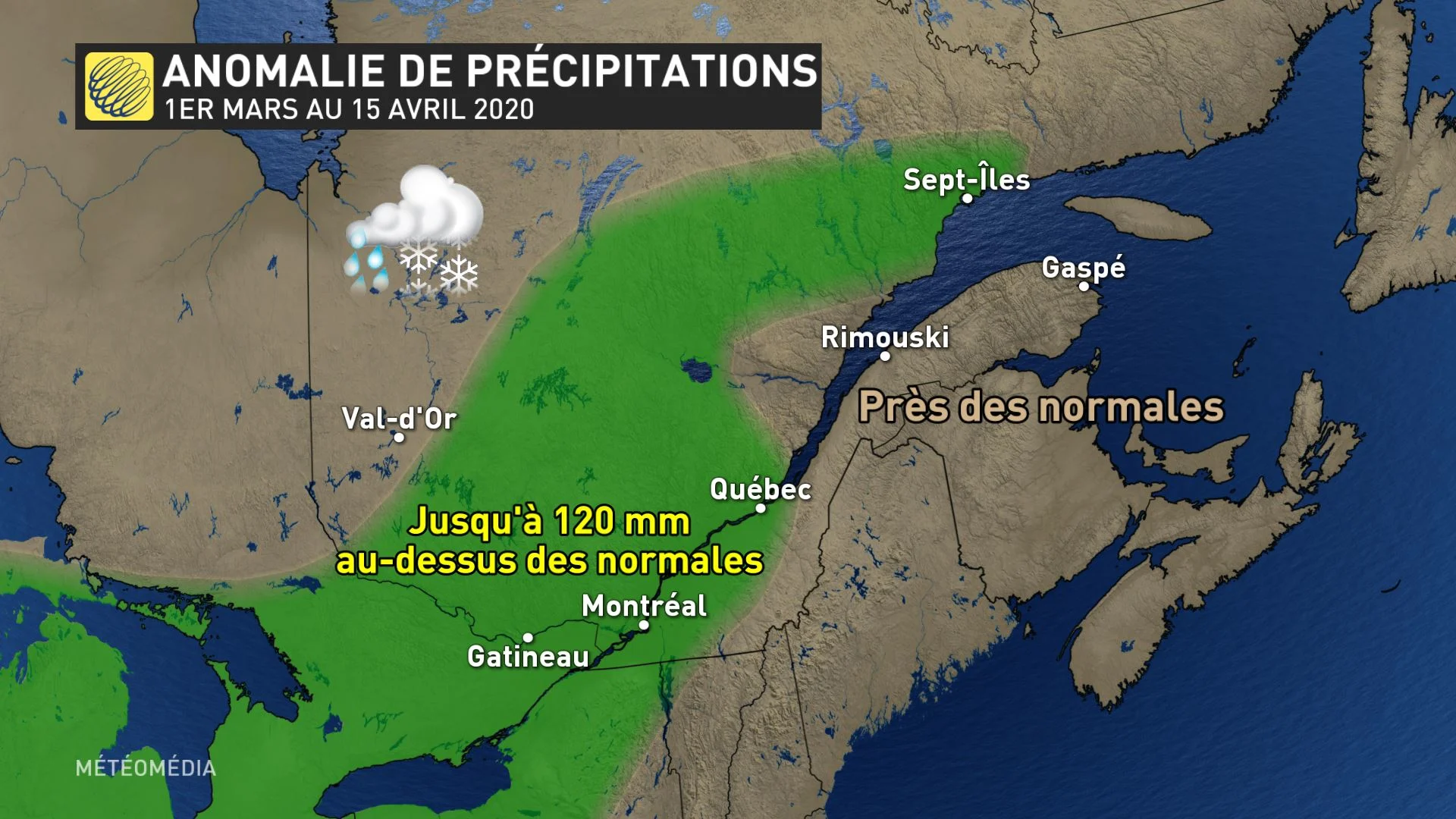 precip 1er mars au 15 avril