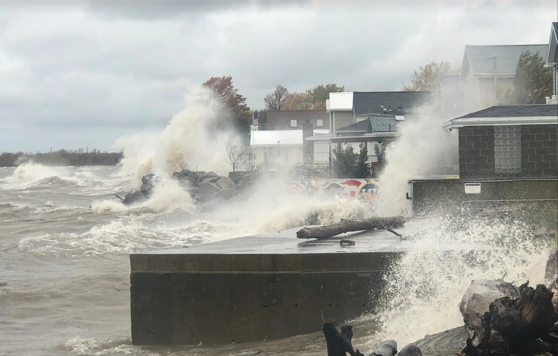 Waves along Lake Erie. Halloween 2019 source: Sean Crotty, submitted