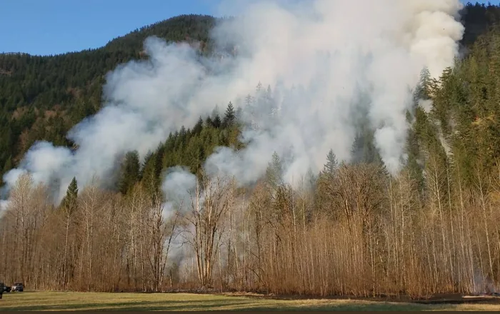 Wildfire in upper Squamish Valley grows to 15 hectares