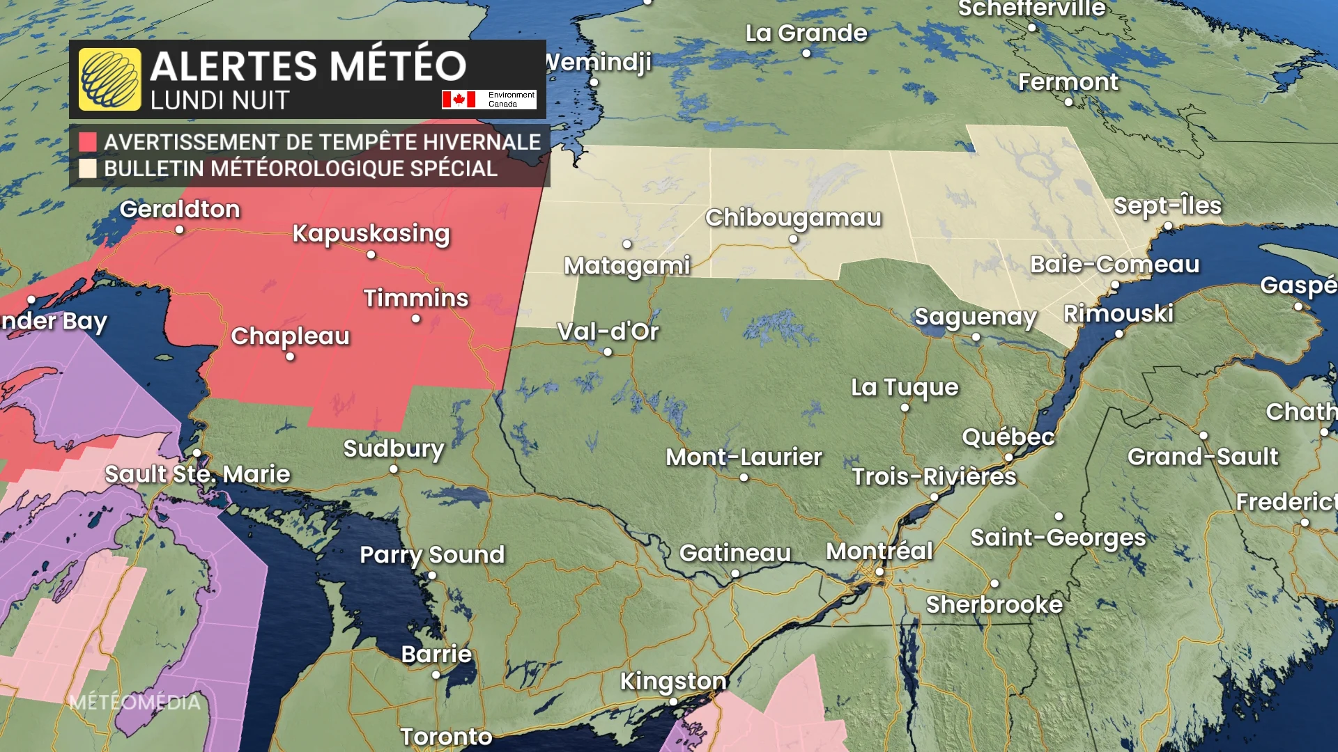 Jusqu'à 40 cm de neige : une tempête majeure aux portes du Québec