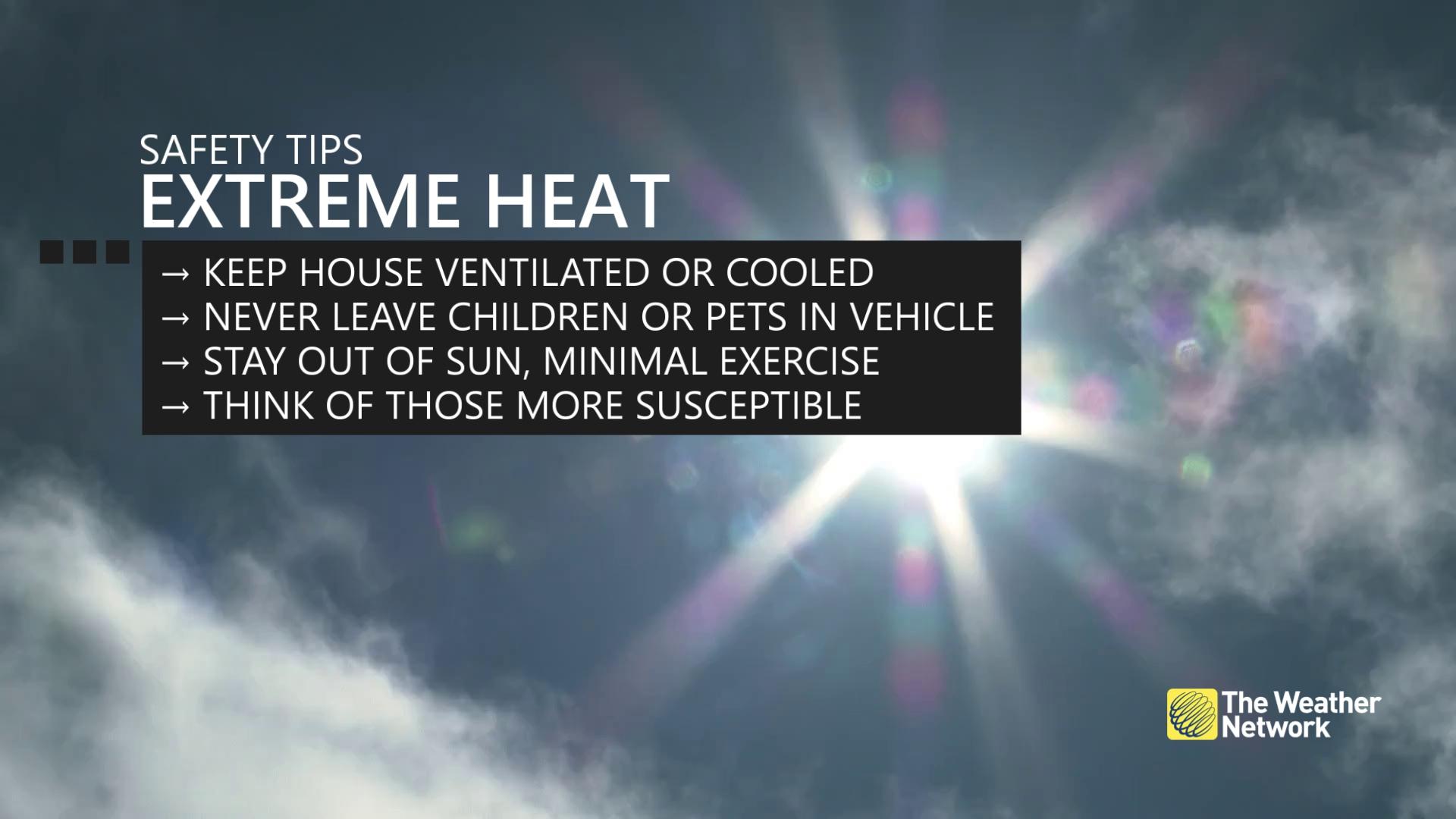 Extreme heat safety tips