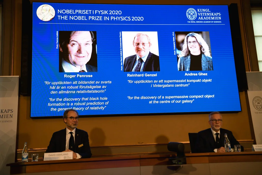 Reuters: Black hole scientists with Nobel Prize