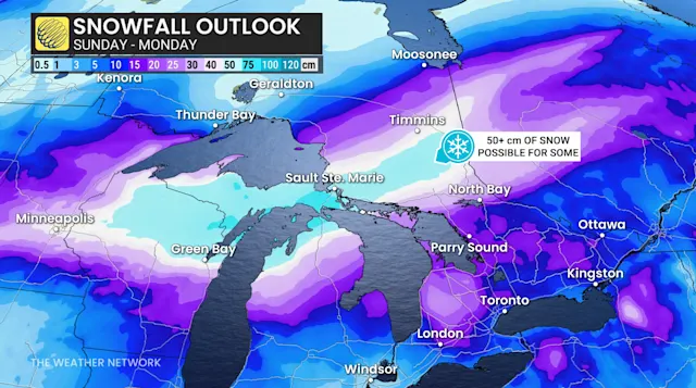 50+ cm expected as hazardous winter storm approaches Ontario - The ...