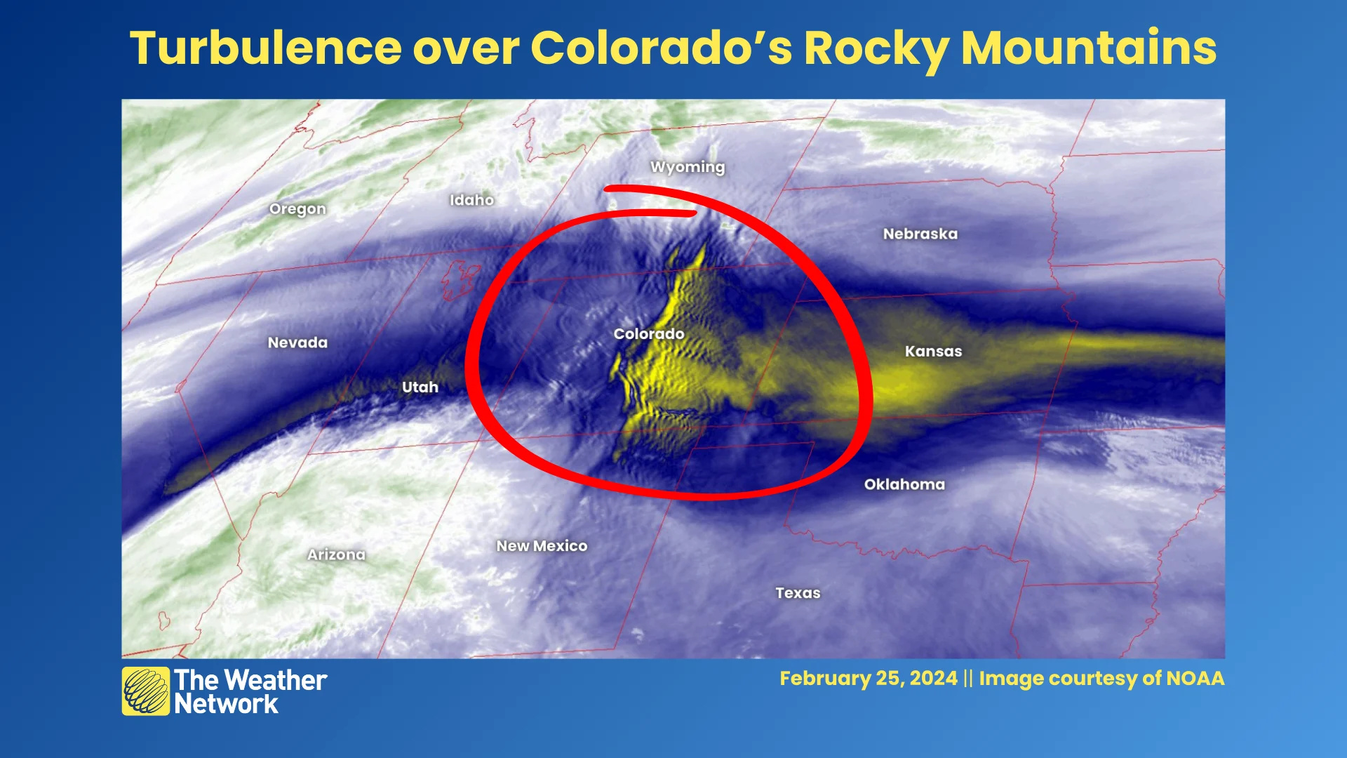 Colorado Rocky mountain turbulence February 25 2024