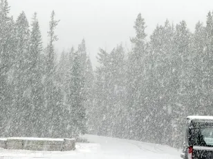 PHOTOS: Dicey travel ensues in Alberta after its first fall snowfall