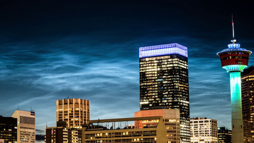 Noctilucent Clouds Calgary July2 2020 Kyle Brittain TWN 
