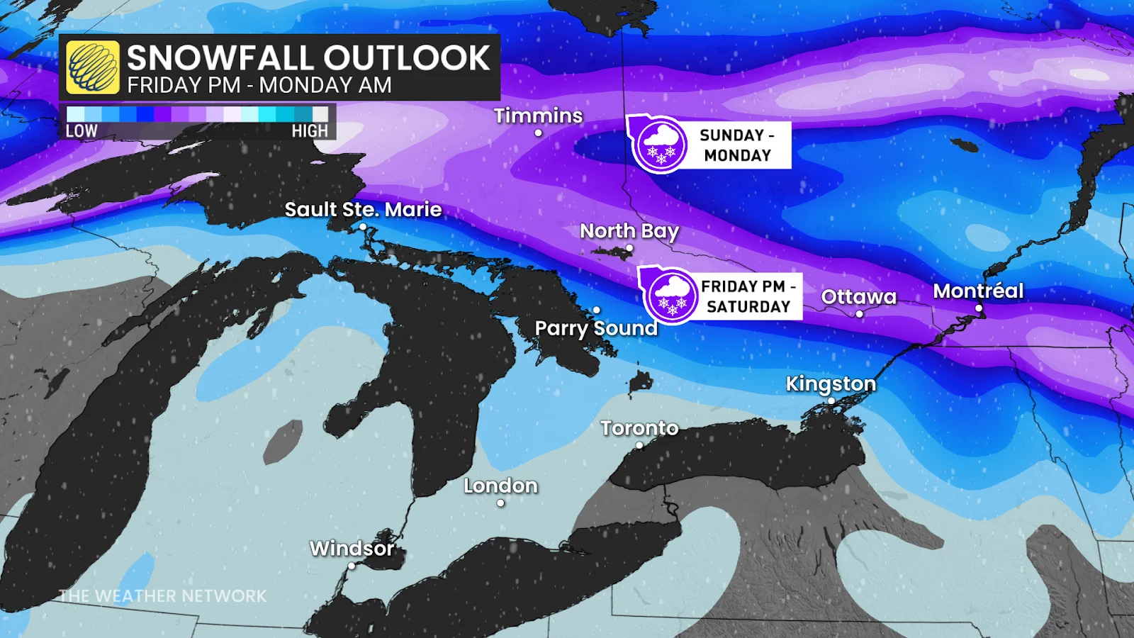Ontario Snowfall Outlook