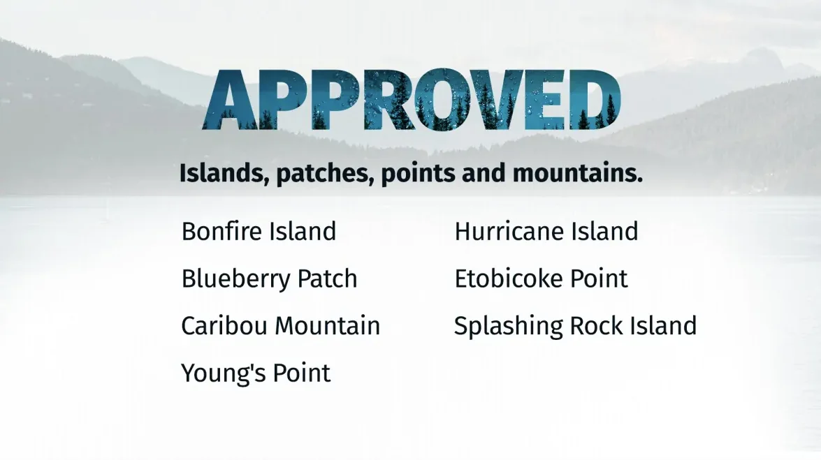 CBC approved names 1