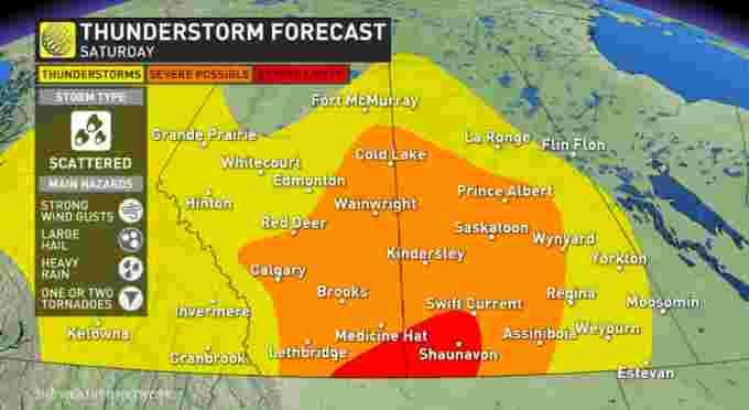 Possibility Of Strong Thunderstorms