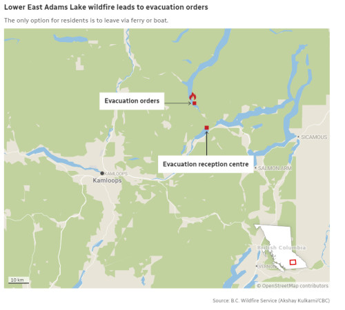 Worst Case Scenario In Adams Lake Wildfire Prompted Evacuations Officials Say The Weather 7489