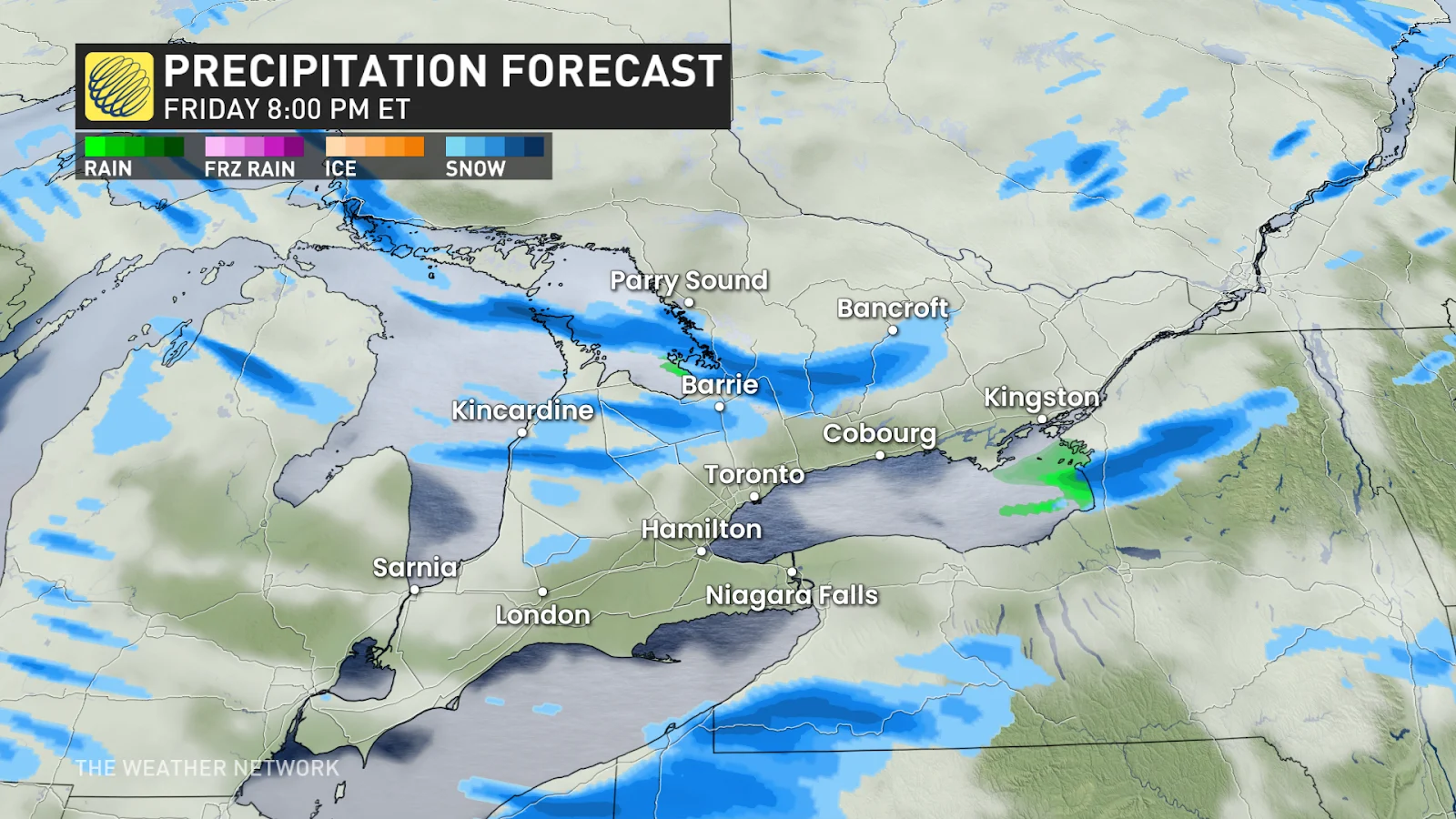 Ontario snow squall forecast Friday night - Nov. 29, 2024