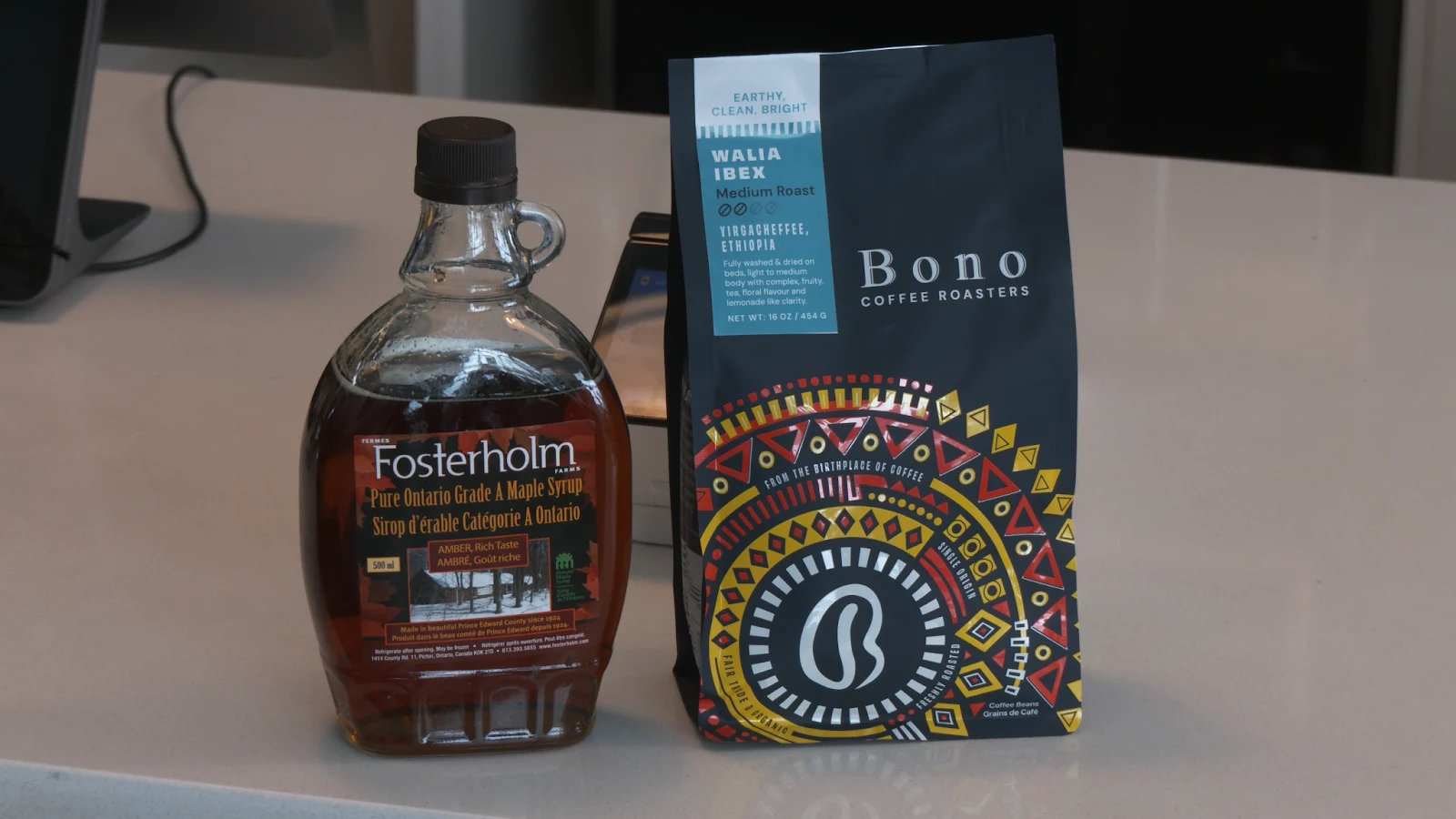 (Connor O'Donovan) Maple syrup from Fosterholm Farms Inc. near Prince Edward, Ontario