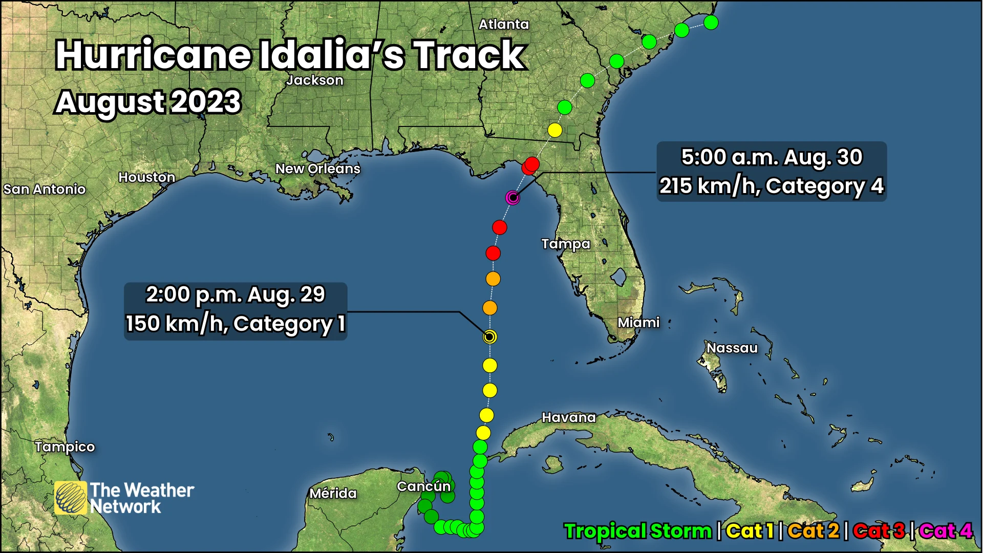 Hurricane Idalia Track August 2023