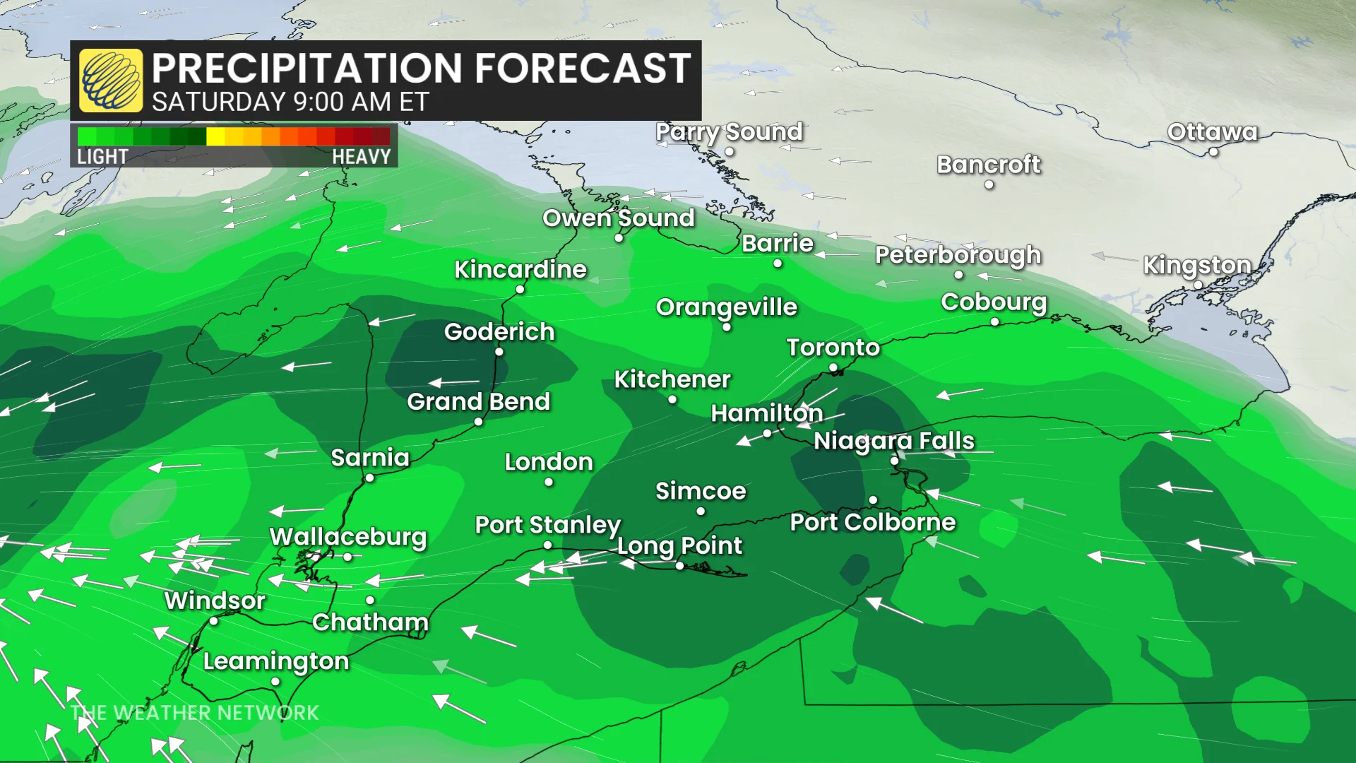 Baron - Ontario rain 9 am Saturday - May 21