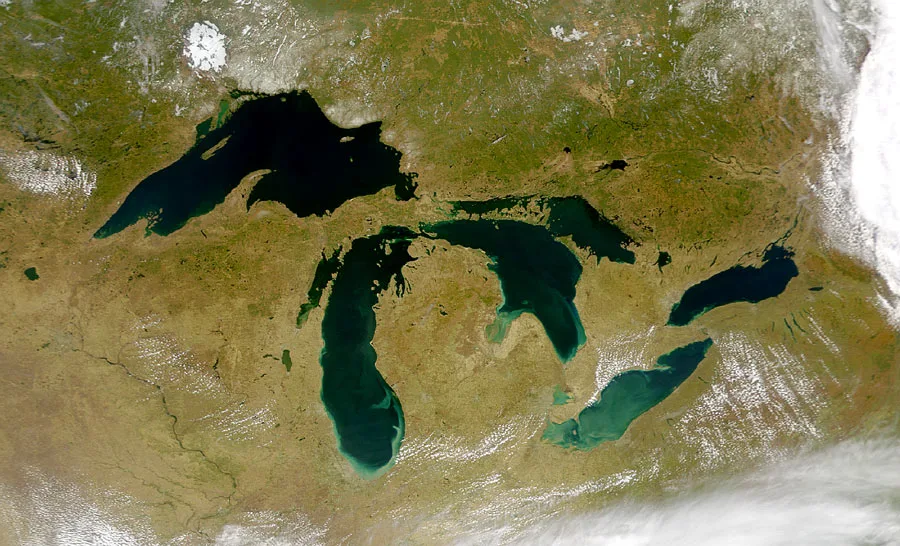 Great Lakes from space