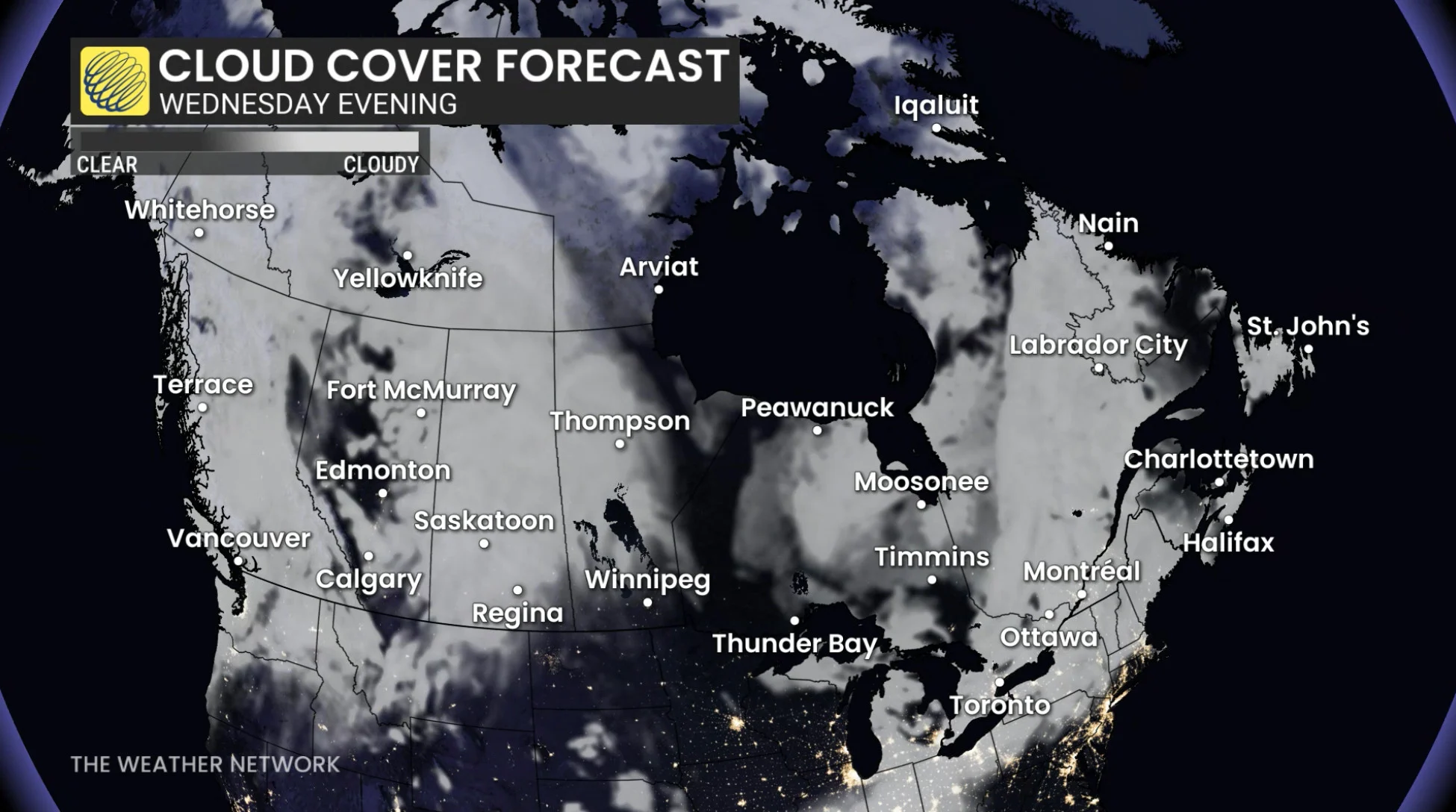 Aurora - Cloud Forecast - Dec 3 Evening