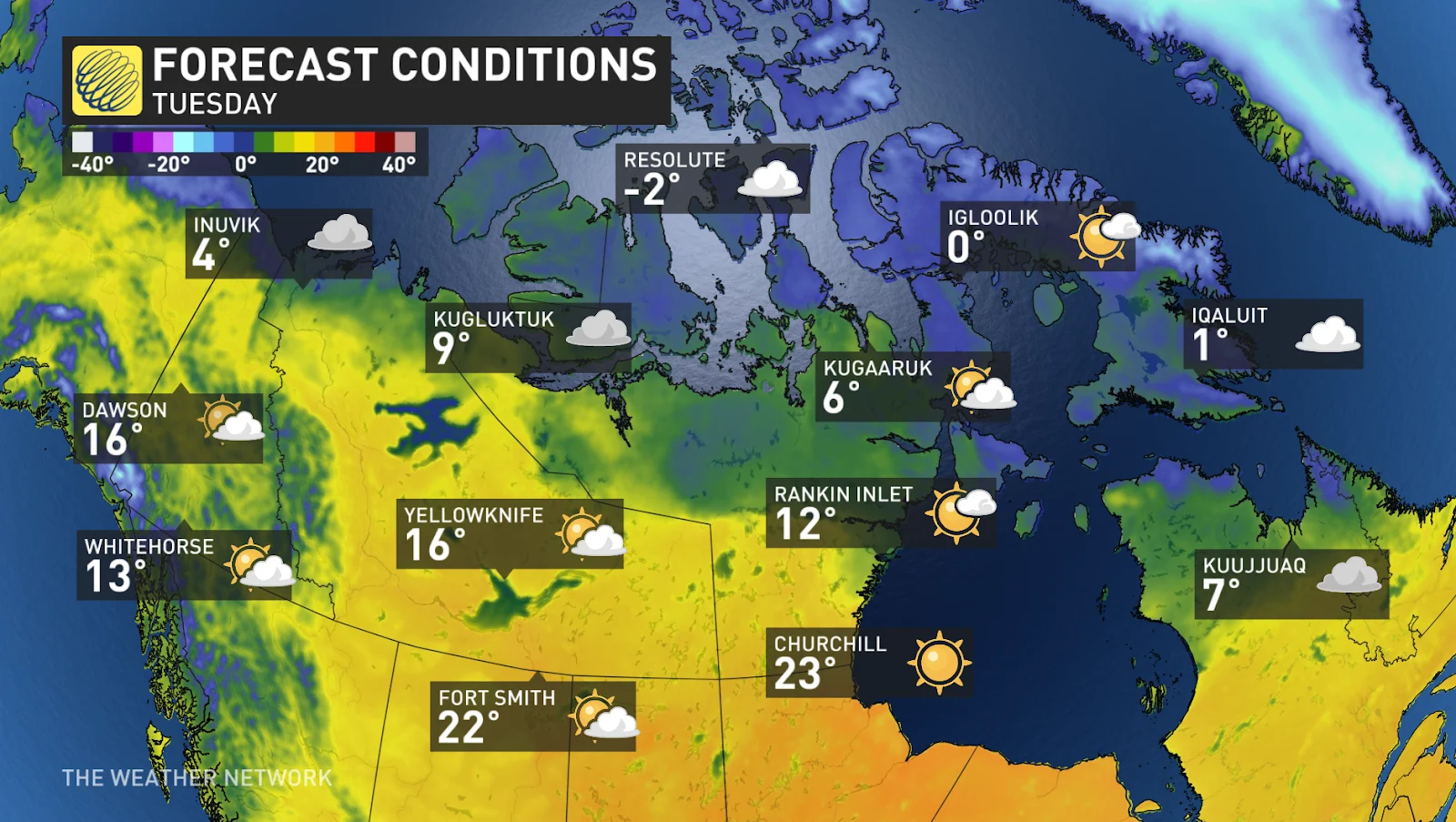 Canada, Northern, Forecast, Conditions, Hot, Dry, Sunny, May 25, 2025. (The Weather Network)