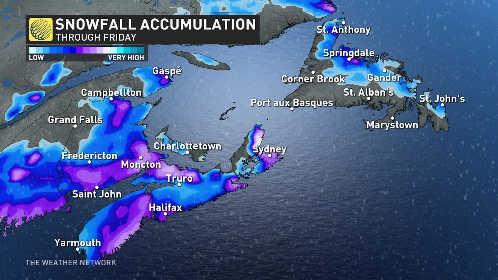 Atlantic Canada snow outlook