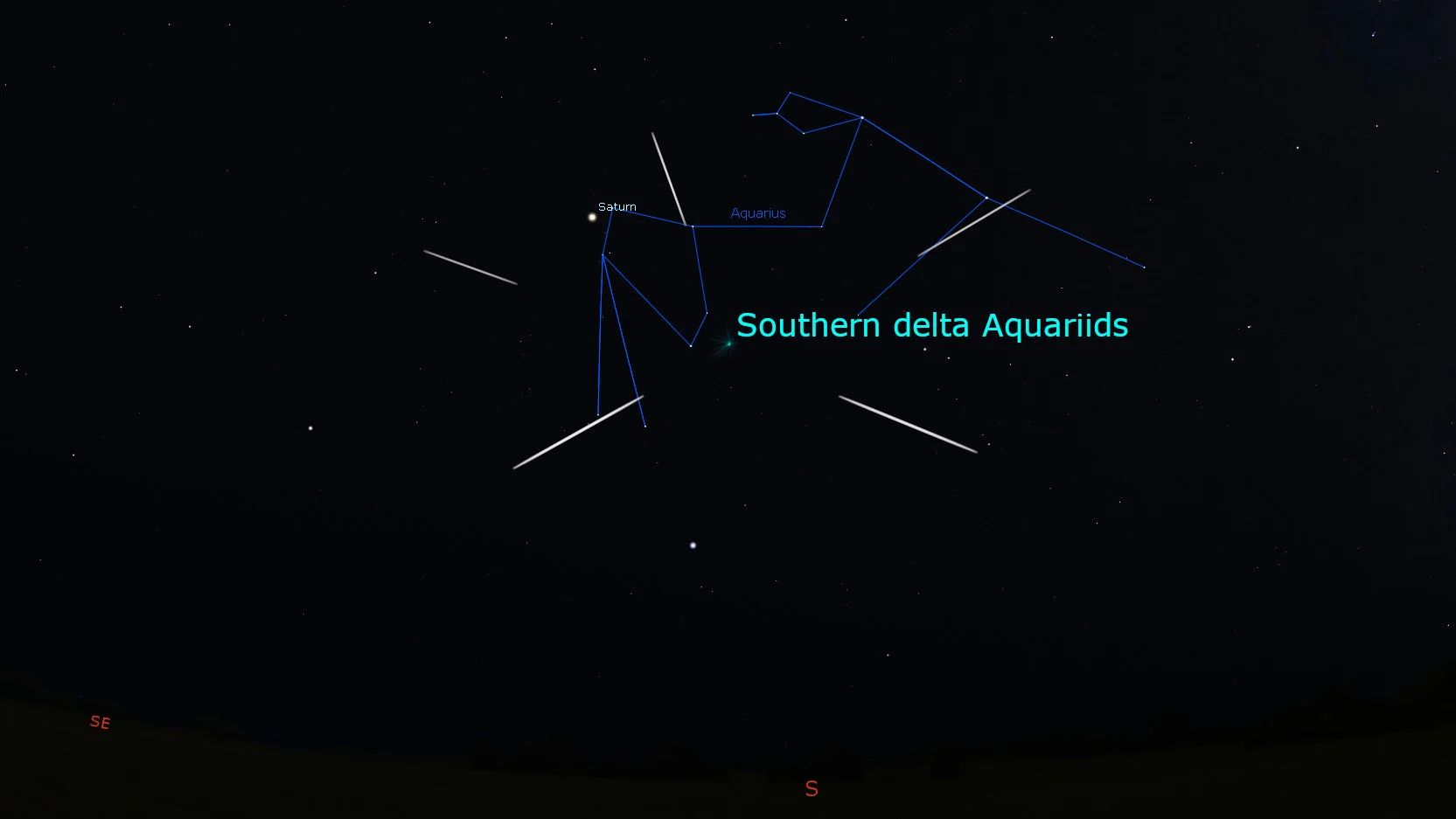 Southern Delta Aquariids July 31-August 1 3am 2024
