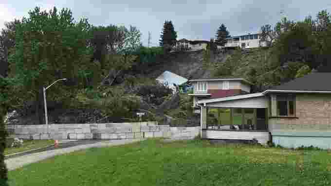 Saguenay landslide 2022/ Submitted by Jonathan Ouellette via CBC