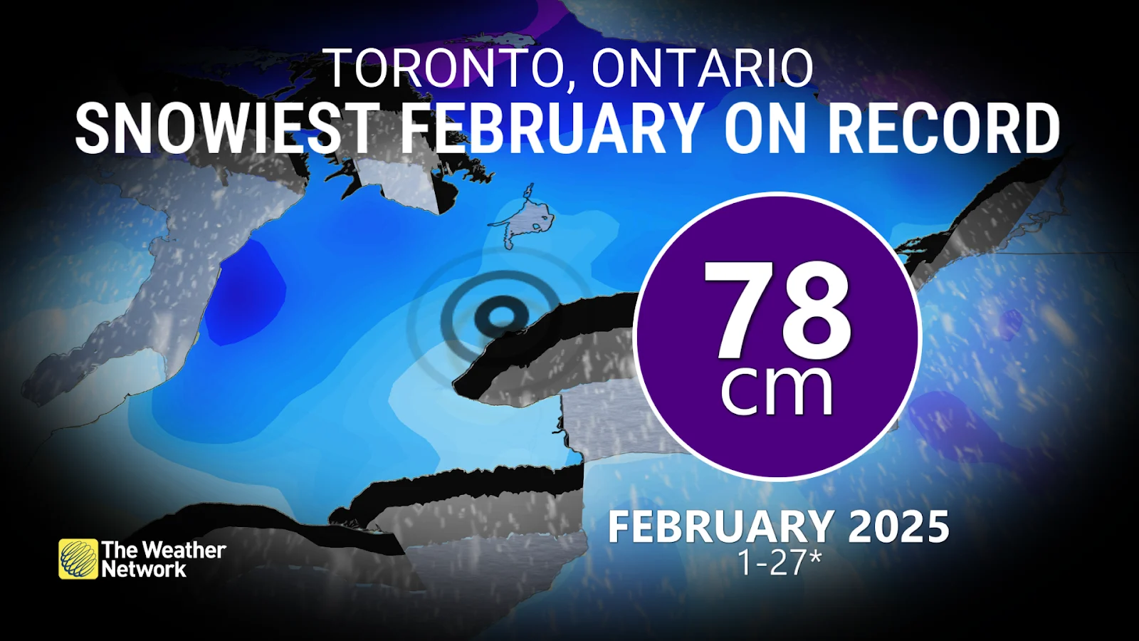 Toronto Snowiest February on Record