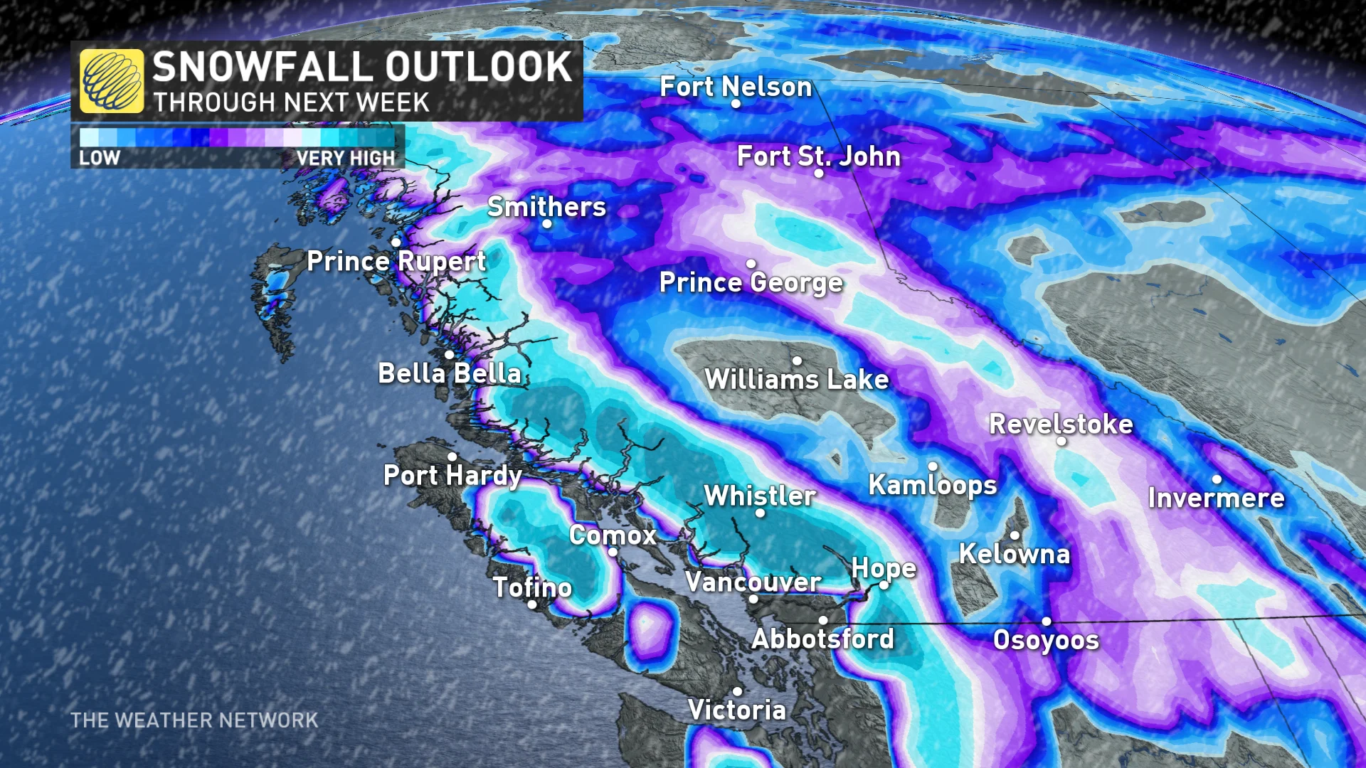 B.C. snowfall outlook through next week_Nov.6