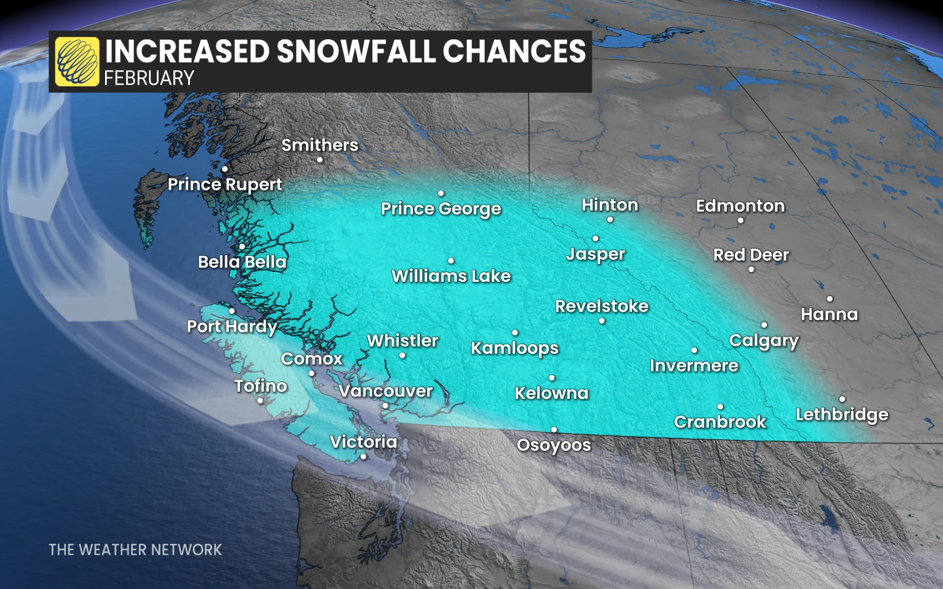 February 2025 Outlook BC Snow Chances