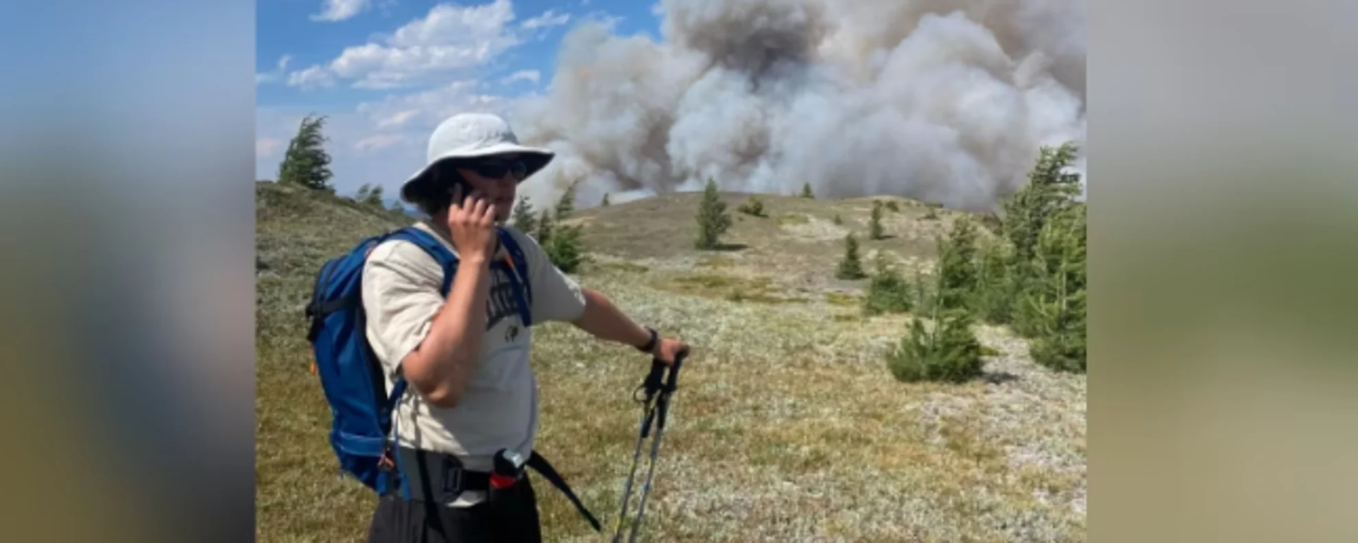 Helicopter pilot rescues B.C. hikers from wildfire near Invermere, B.C.
