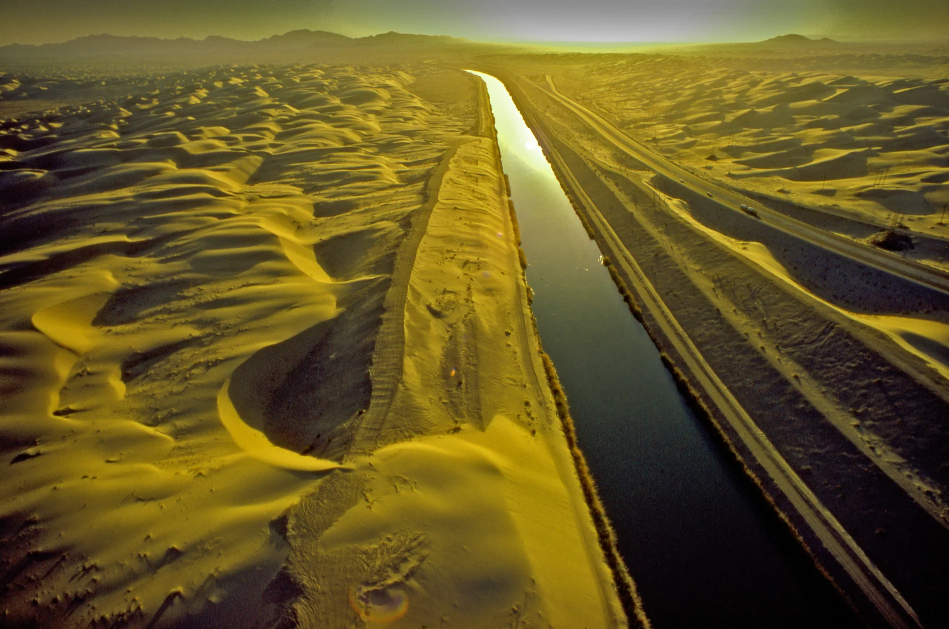 An aerial of image of the All American canal near El Centro, California. Credit:  Charles O'Rear. Corbis Documentary. Getty Images