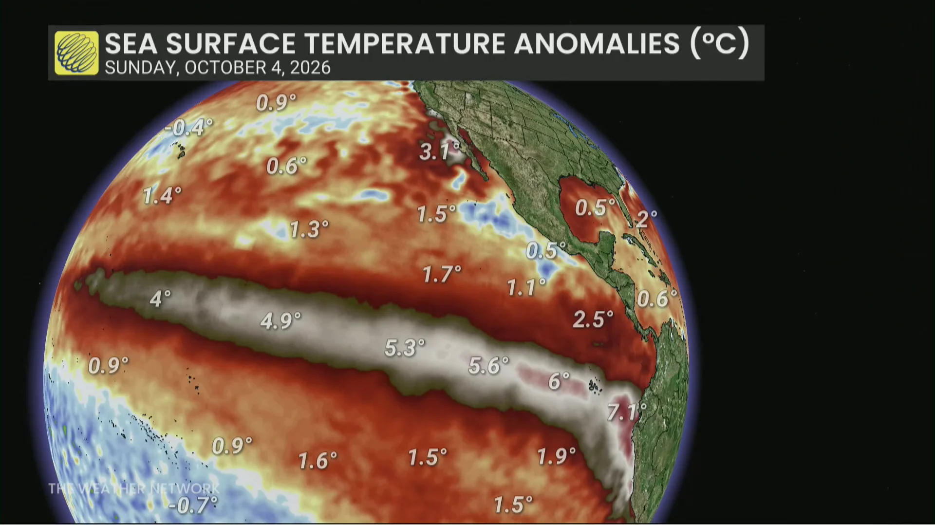 El Nino SSTA - Oct 4 2026