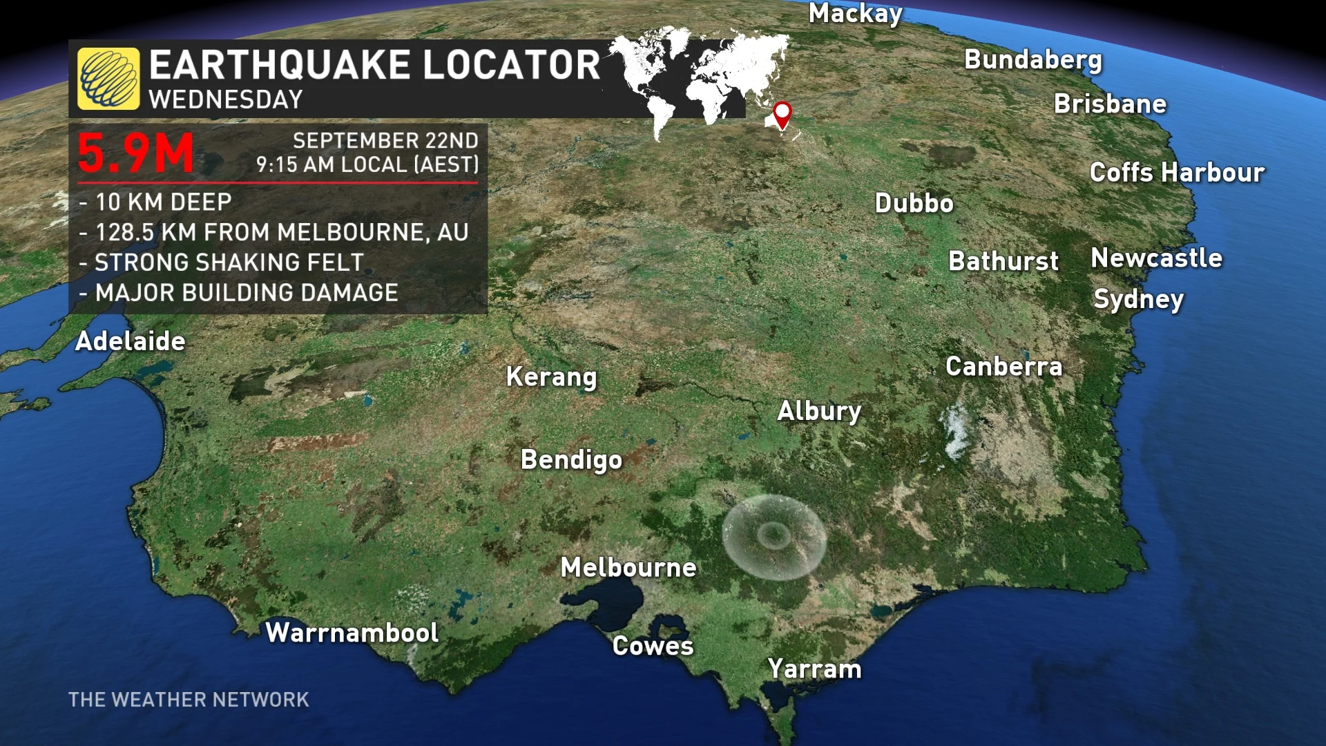 Earthquake locator Australia