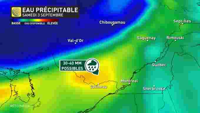 Severe thunderstorms - Precipitable water