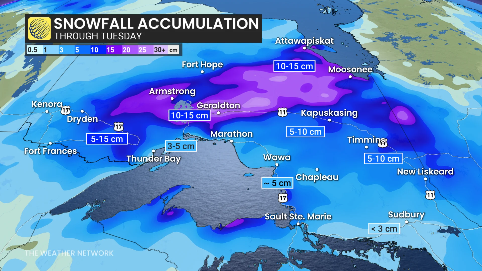 Baron - Northern Ontario snow - April 14