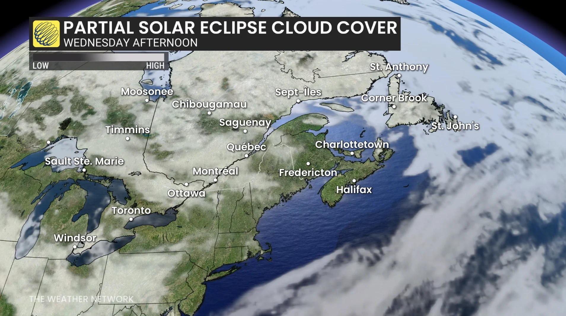 Partial Solar Eclipse August 12 2026 Clouds - East