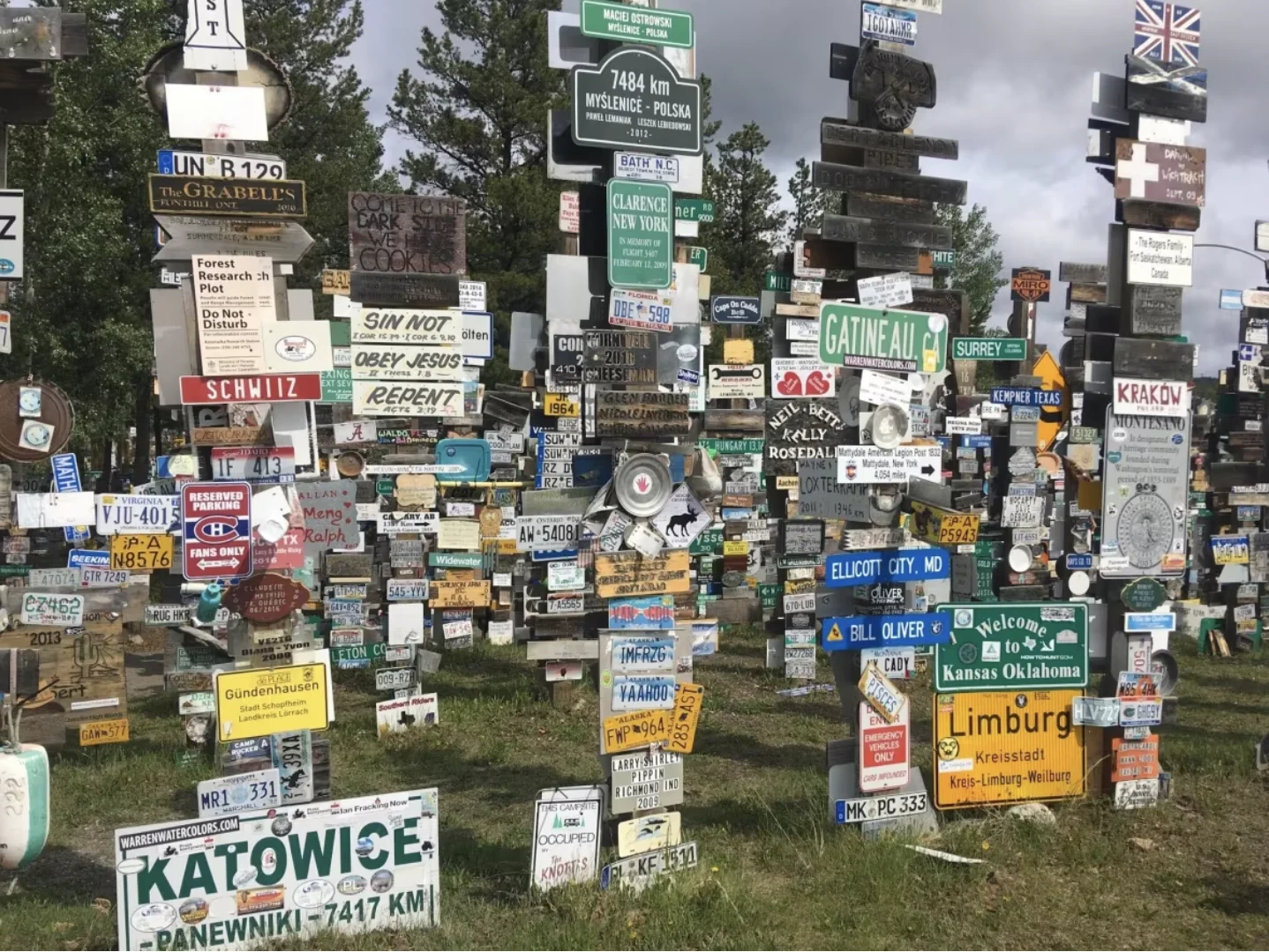 CBC: "The signpost forest is honestly, I think such a unique thing," said mayor Irvin. "I think as the gateway to the Yukon it's a great way for people entering the Yukon to start their experience." (Allison Kormendy via CBC)
