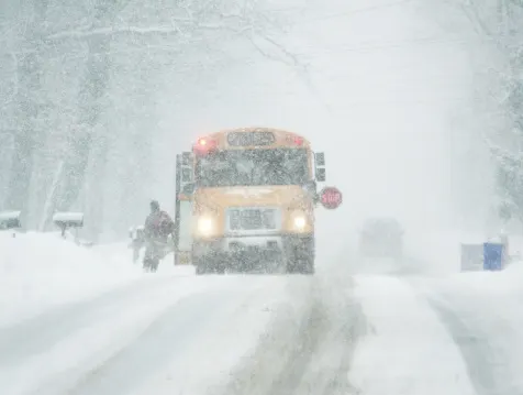 getty snow school bus winter