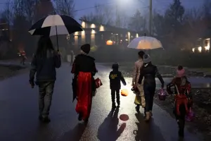 Tournée des bonbons : vous pourriez avoir besoin d'un parapluie