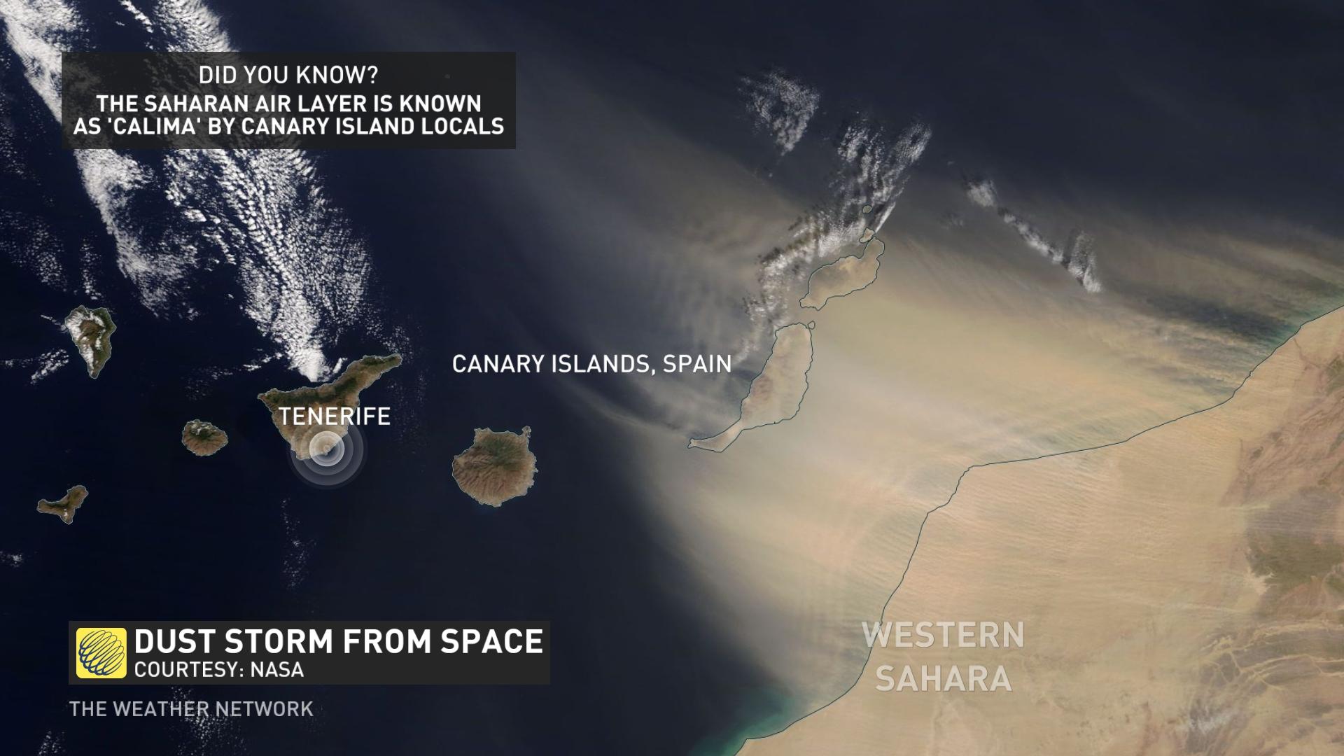 Canary Islands Dust Storm