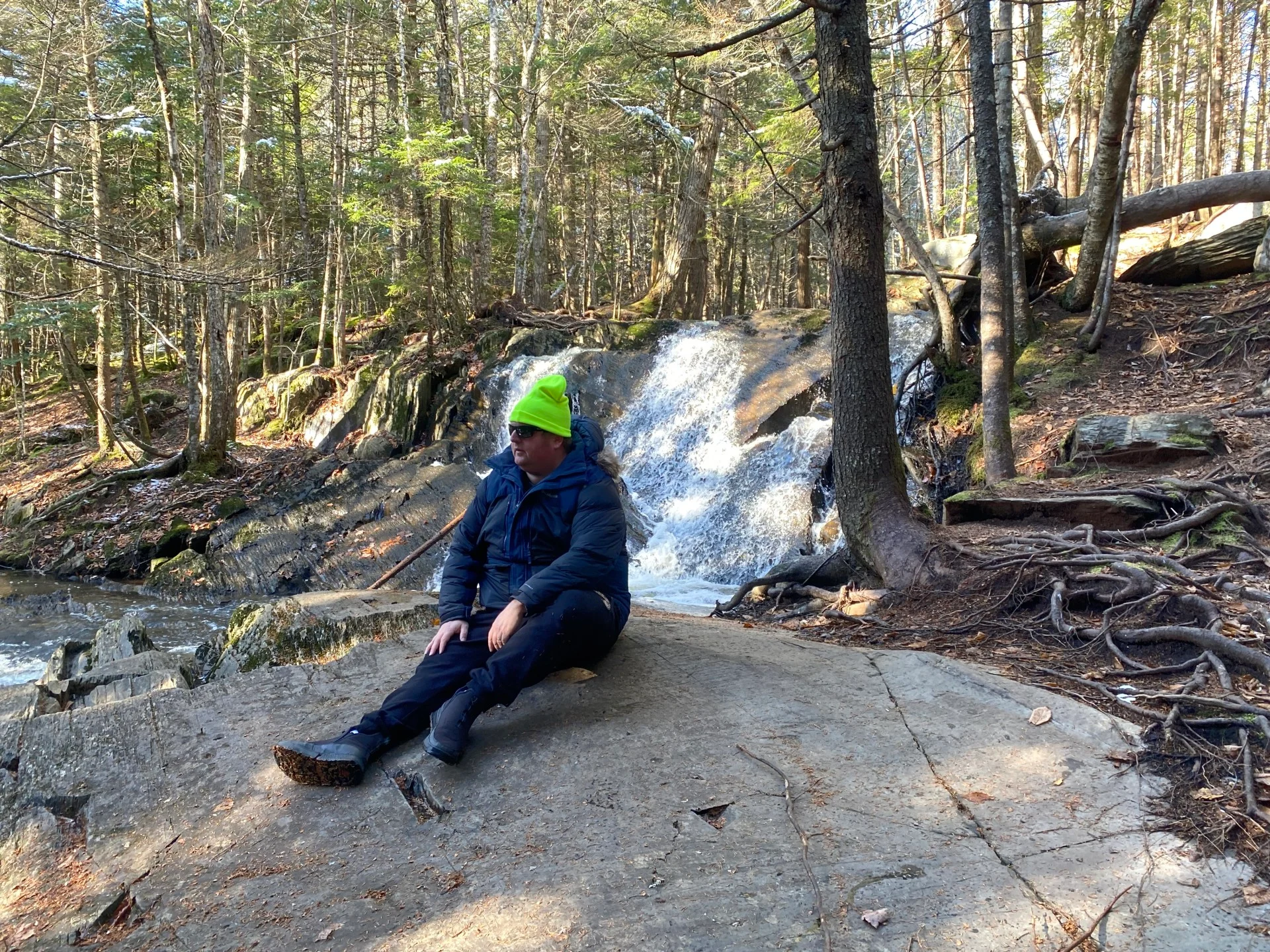 First snowfall of the season revives ber Lake Falls near Halifax