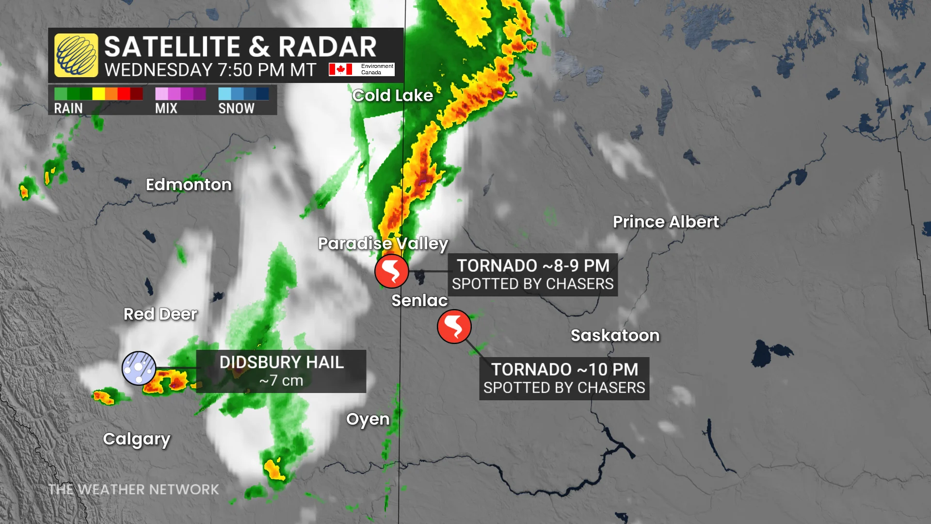 Baron - Prairie Wednesday tornado satellite - July 8