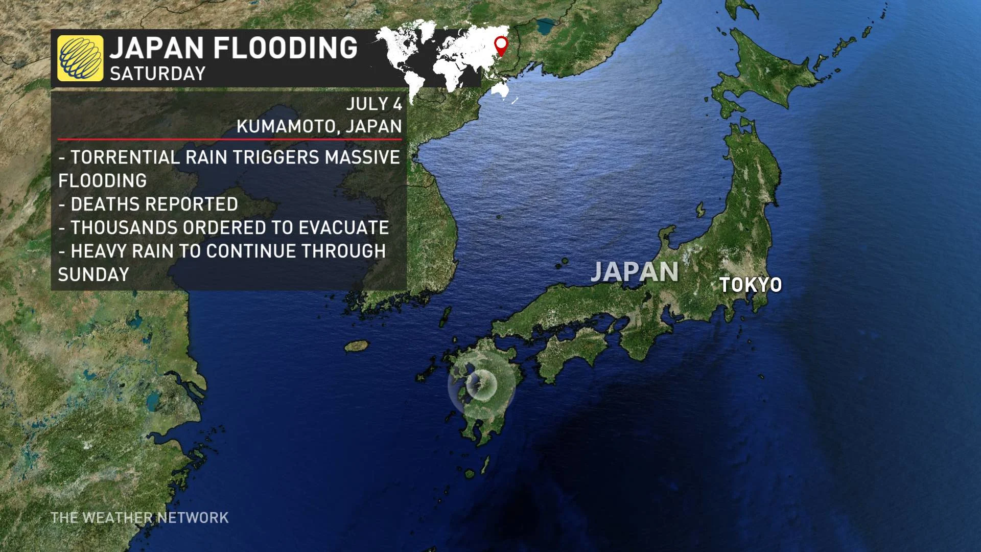 Japan flood locator