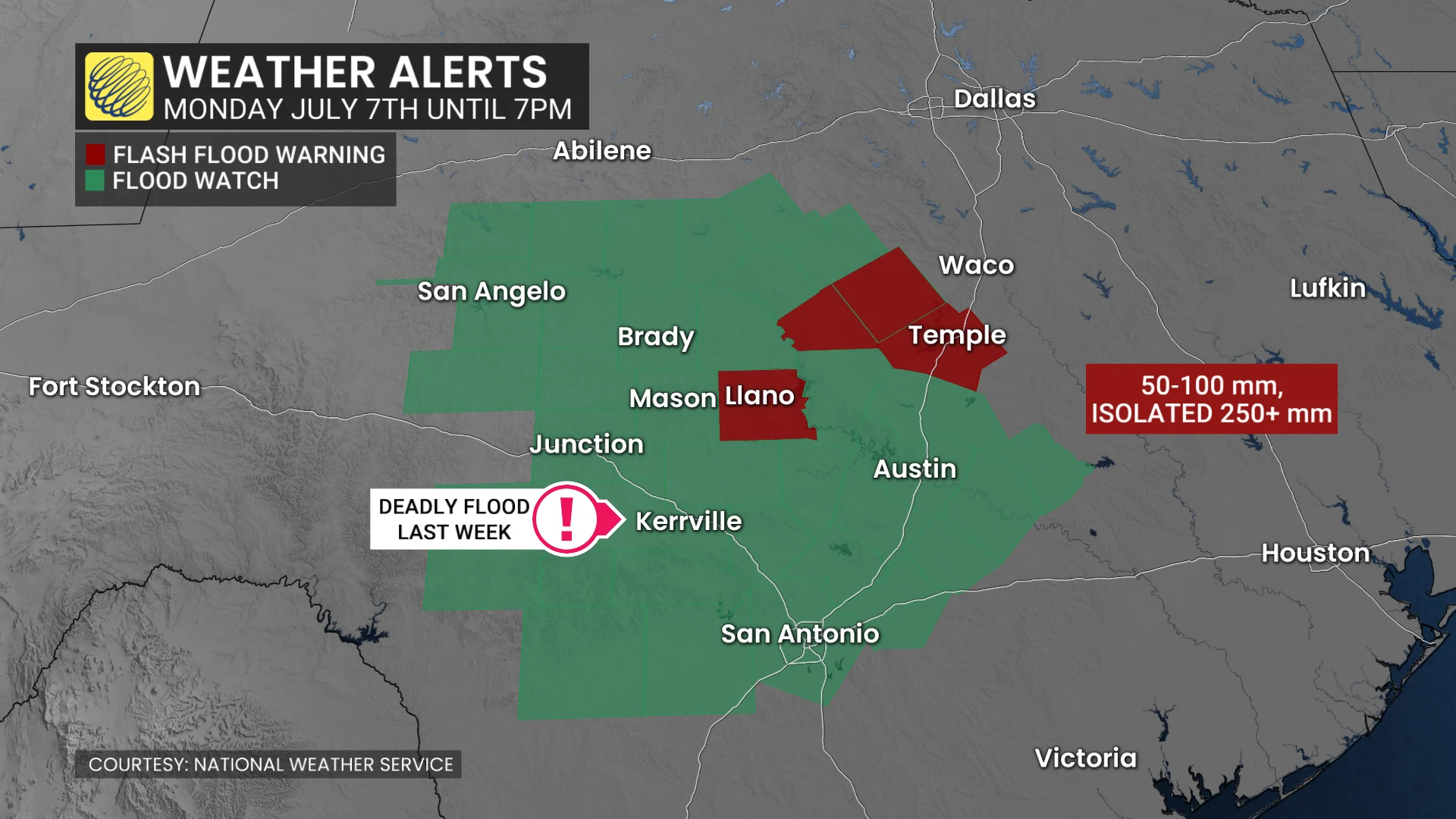 Baron - Texas flood alerts - July7