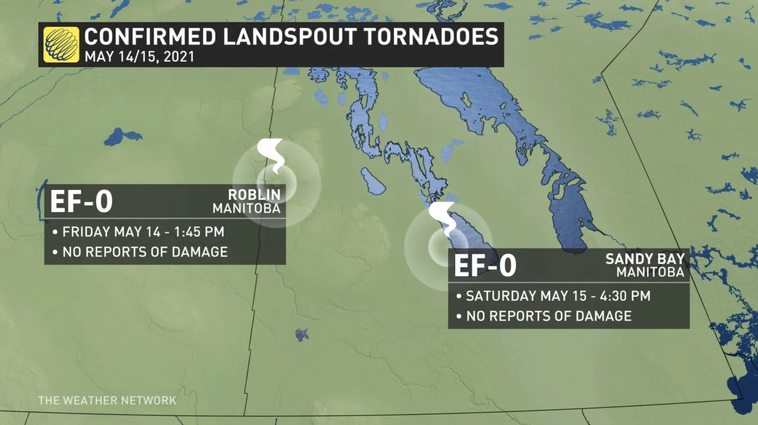 First Tornadoes Manitoba 2021