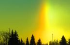 Giant sun dogs light up the sky as temperatures drop in Prince George