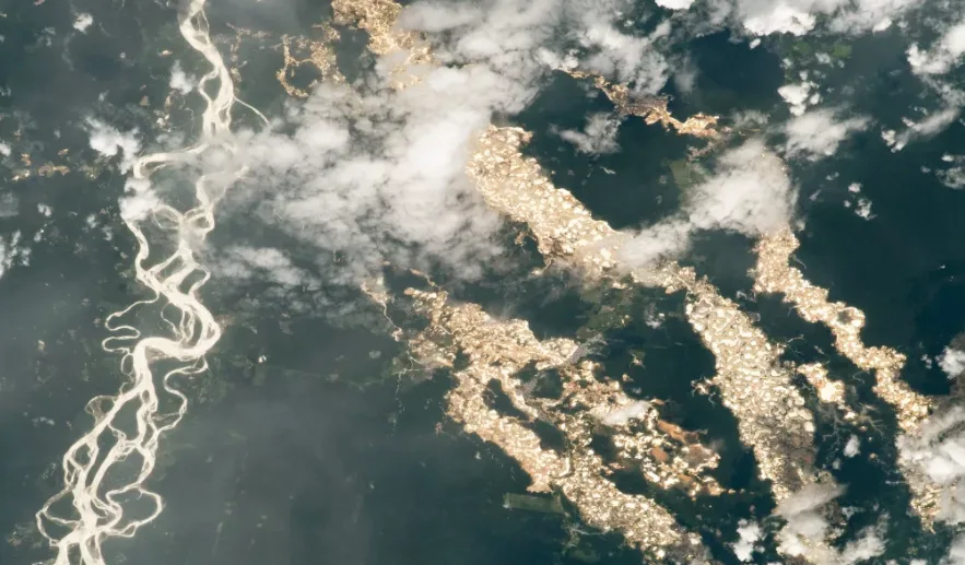 'Rivers of gold' spotted from space