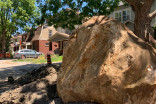 Residents fight to save huge ancient rock unearthed in Ontario city
