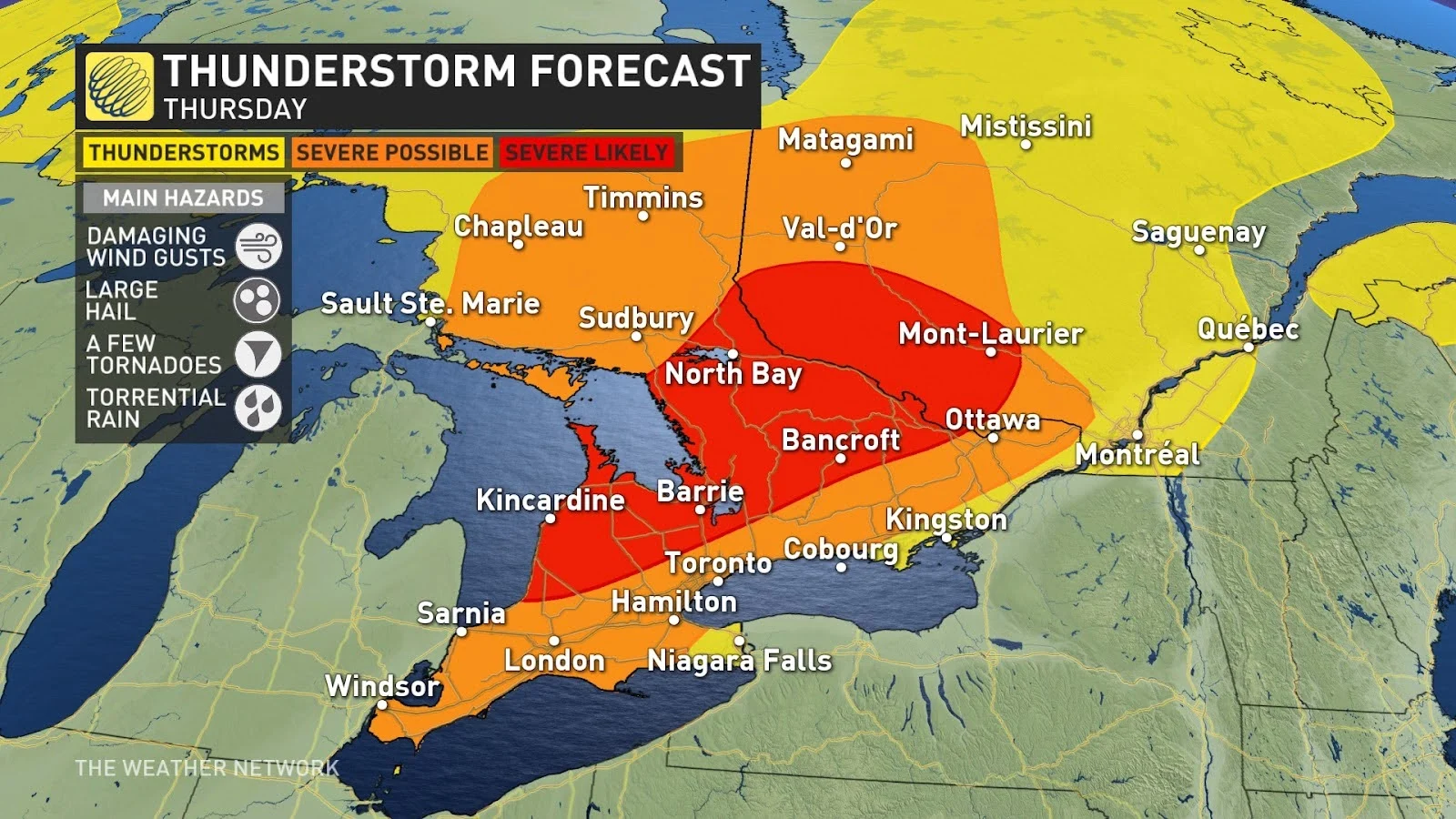 southern ontario storm risk June 13