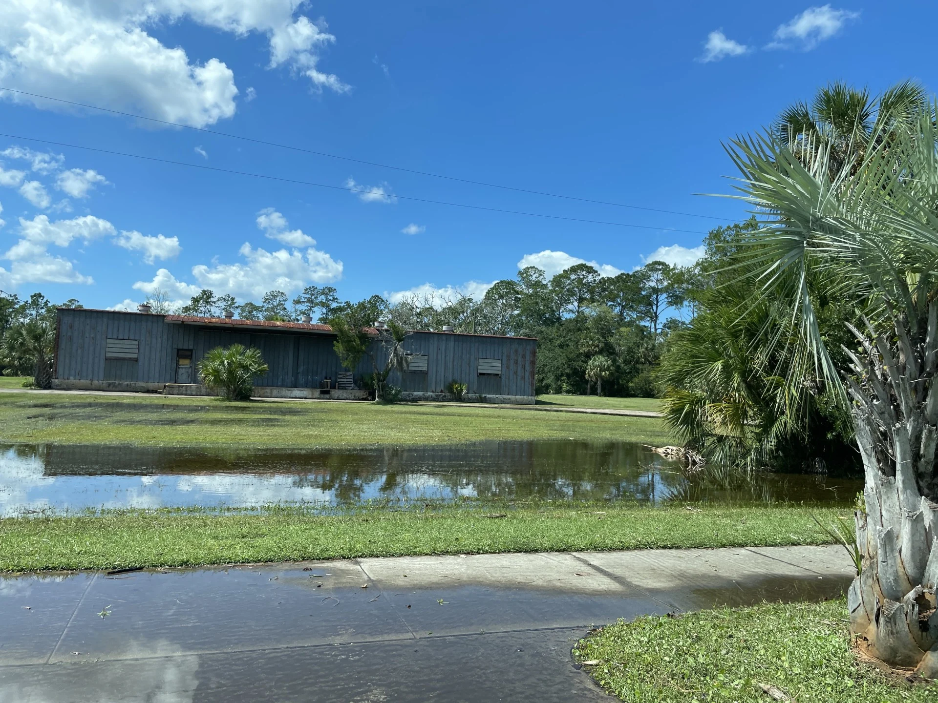 The Weather Network/David Hodge: Minor flooding in here in St. Marks, Florida after Hurricane Helene on Sept. 27, 2024